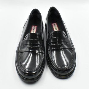 Hunter Women's Waterproof Penny Loafers Sz 7 Slip